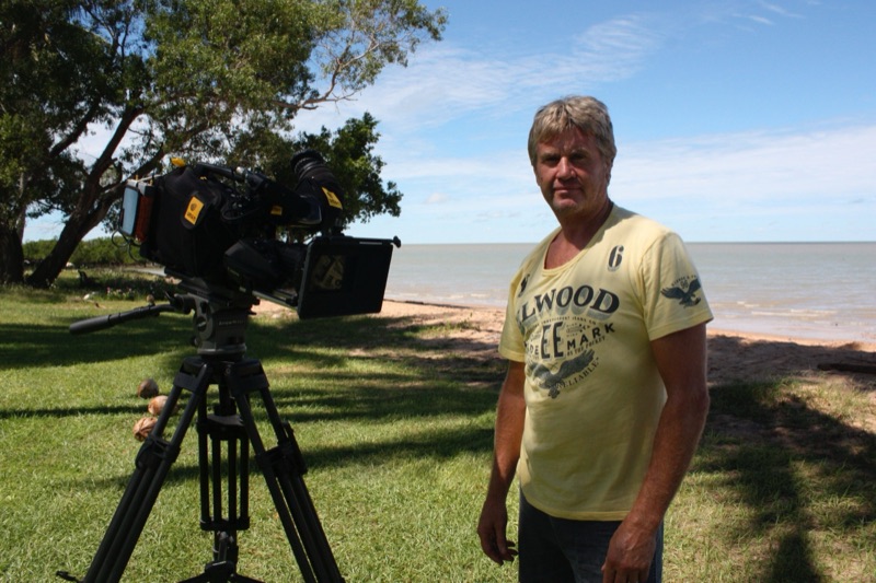 Ray Blewitt at work behind the camera