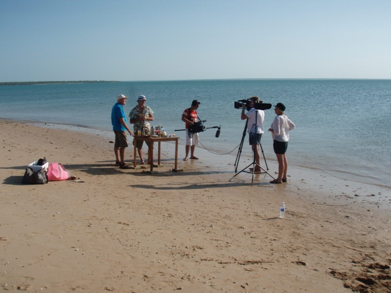 Ray Blewitt filming in the Kimberley