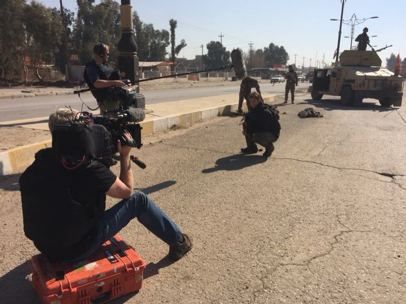 Filming in Mosul, Iraq
