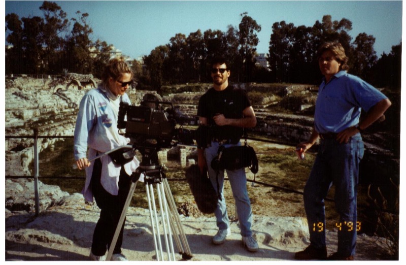 Filming in Greece