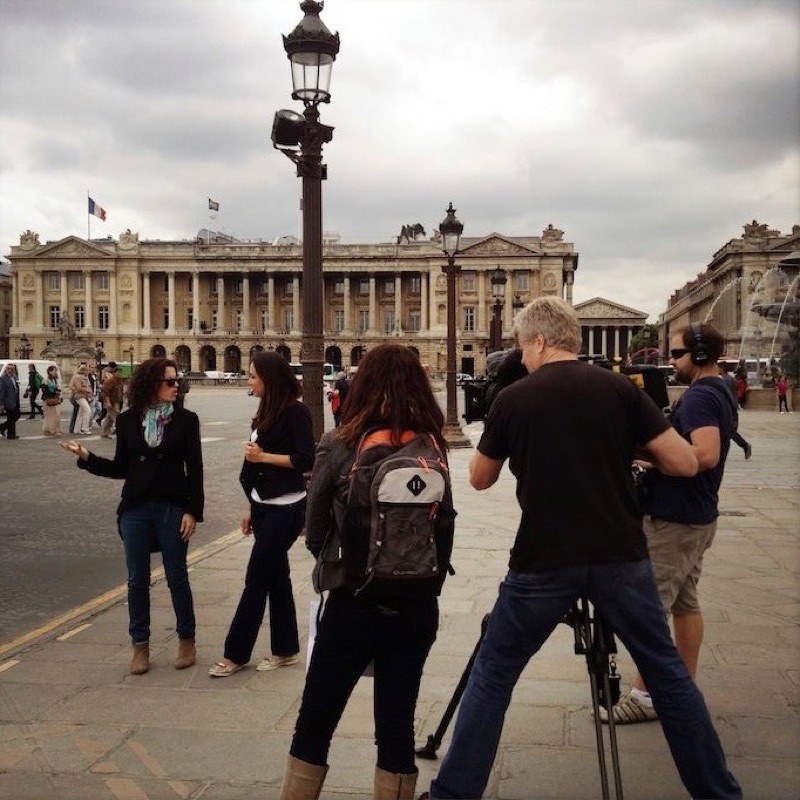 Shooting with Tina Arena in Paris